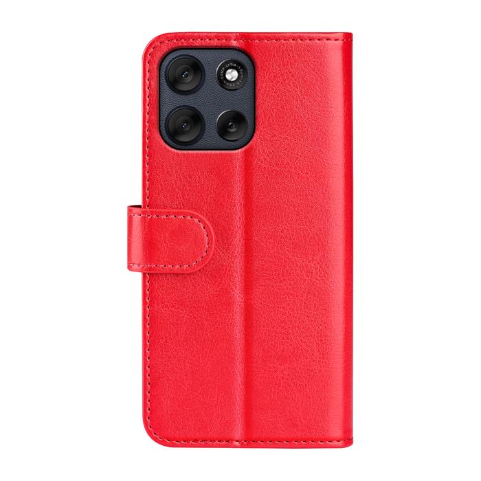 Bild 3, Motorola Moto G56 5G Fodral Crazy Horse Läder Röd