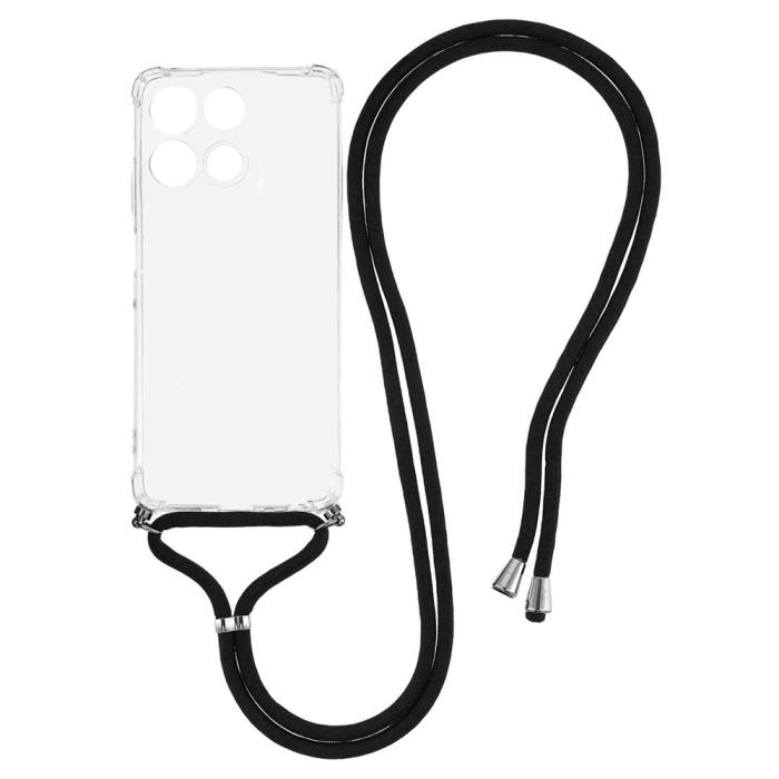 Bild 1, Motorola Moto G56 5G Skal Med Mobilsnöre Transparent