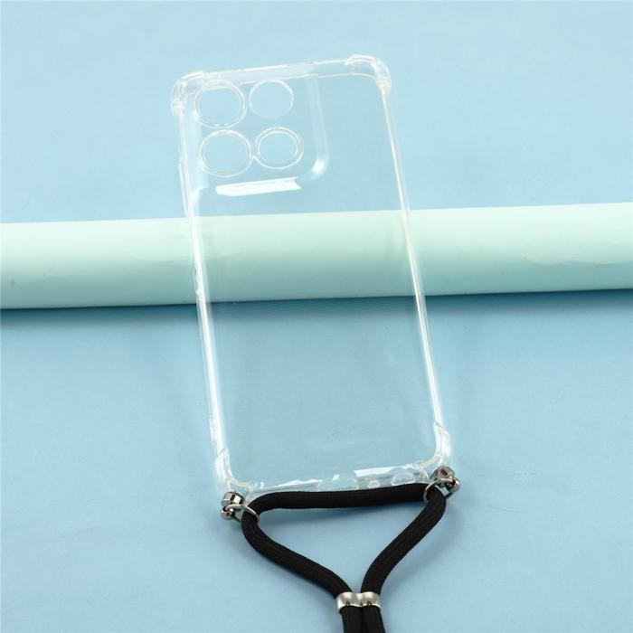 Bild 2, Motorola Moto G56 5G Skal Med Mobilsnöre Transparent