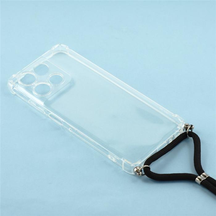 Bild 3, Motorola Moto G56 5G Skal Med Mobilsnöre Transparent