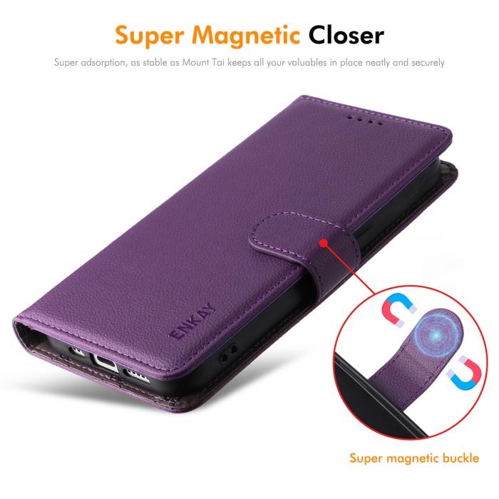 Bild 5, ENKAY Motorola Moto G86 Power/G86 5G Fodral RFID Lila