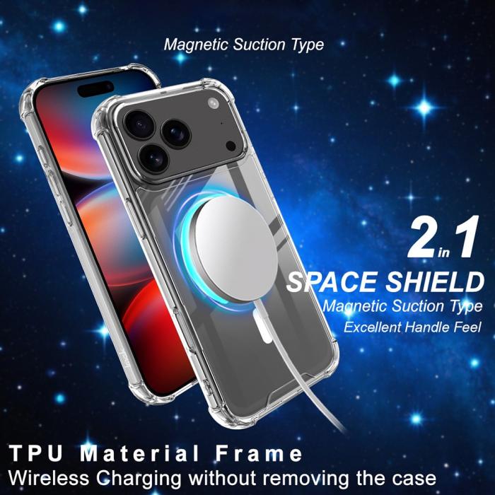 Bild 3, IMAK iPhone 17 Pro Skal MagSafe Shockproof Transparent
