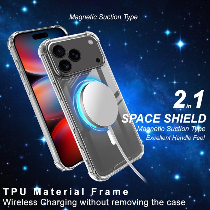 Bild 3, IMAK iPhone 17 Pro Max Skal MagSafe Shockproof Transparent