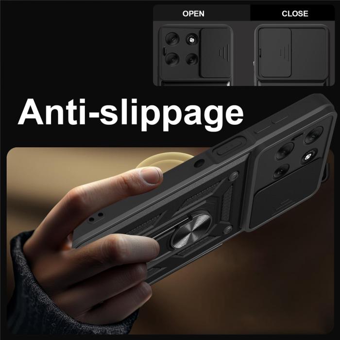 Bild 2, Motorola Moto G56 5G Skal CamShield Ring Svart