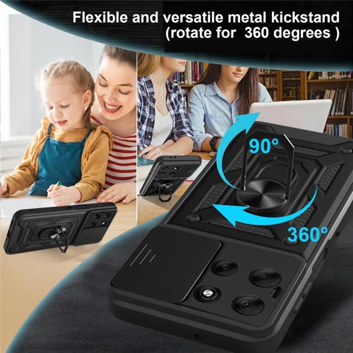 Bild 3, Motorola Moto G56 5G Skal CamShield Ring Svart