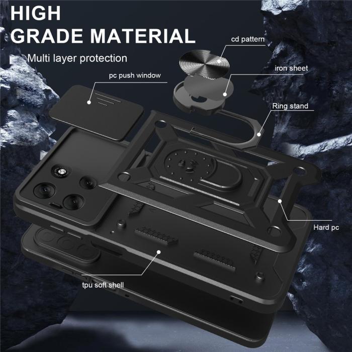 Bild 6, Motorola Moto G56 5G Skal CamShield Ring Svart