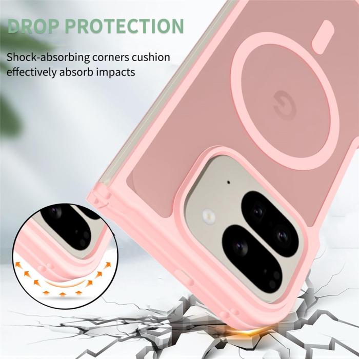 Bild 3, Google Pixel 10 Pro Fold Skal MagSafe Hybrid Skin Touch Rosa