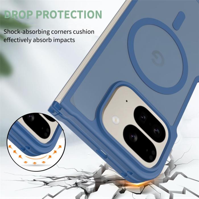 Bild 3, Google Pixel 10 Pro Fold Skal MagSafe Hybrid Skin Touch Blå