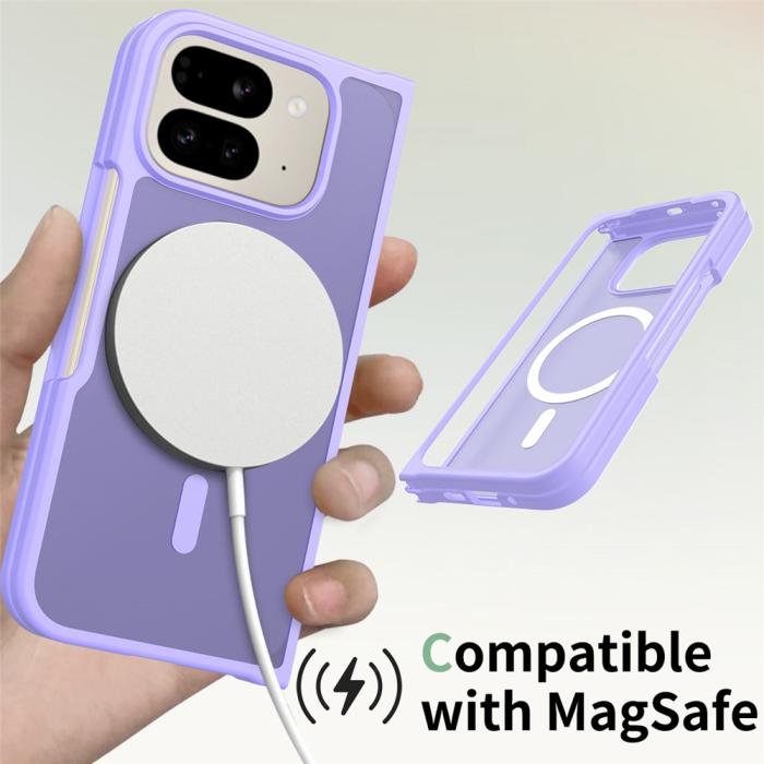 Bild 4, Google Pixel 10 Pro Fold Skal MagSafe Hybrid Skin Touch Lila