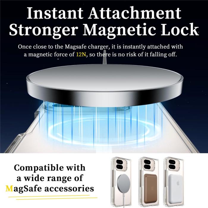 Bild 5, Google Pixel 10 Pro Fold Skal Magsafe Hybrid Transparent