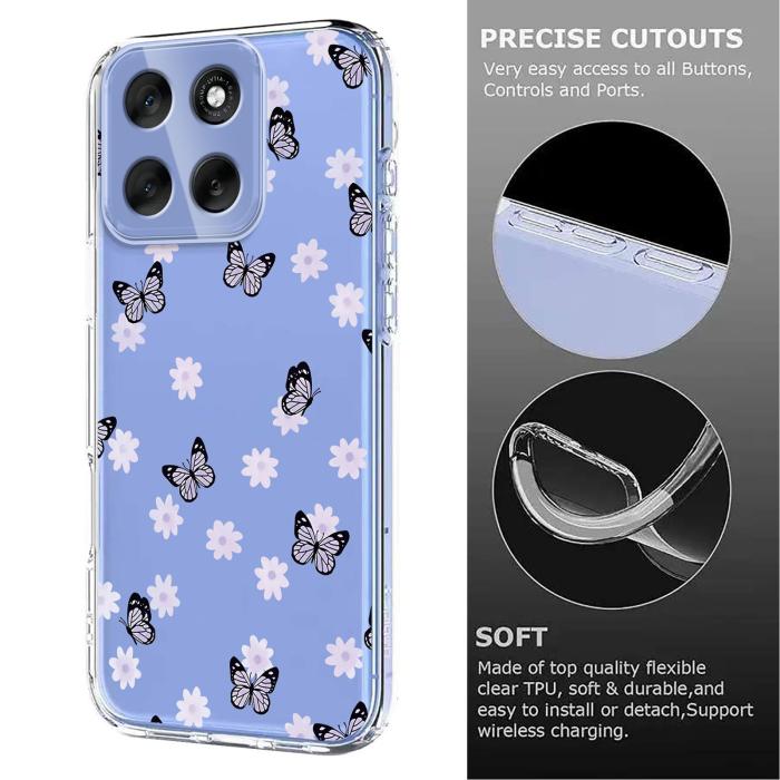 Bild 6, Motorola Moto G86 5G Skal Med Tryck Fjärilar