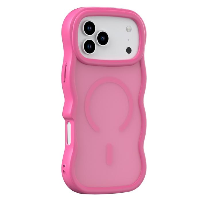 Bild 1, iPhone 17 Pro Skal MagSafe Wavy Matt Rosa
