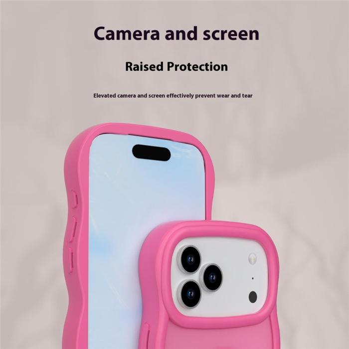 Bild 5, iPhone 17 Pro Skal MagSafe Wavy Matt Rosa