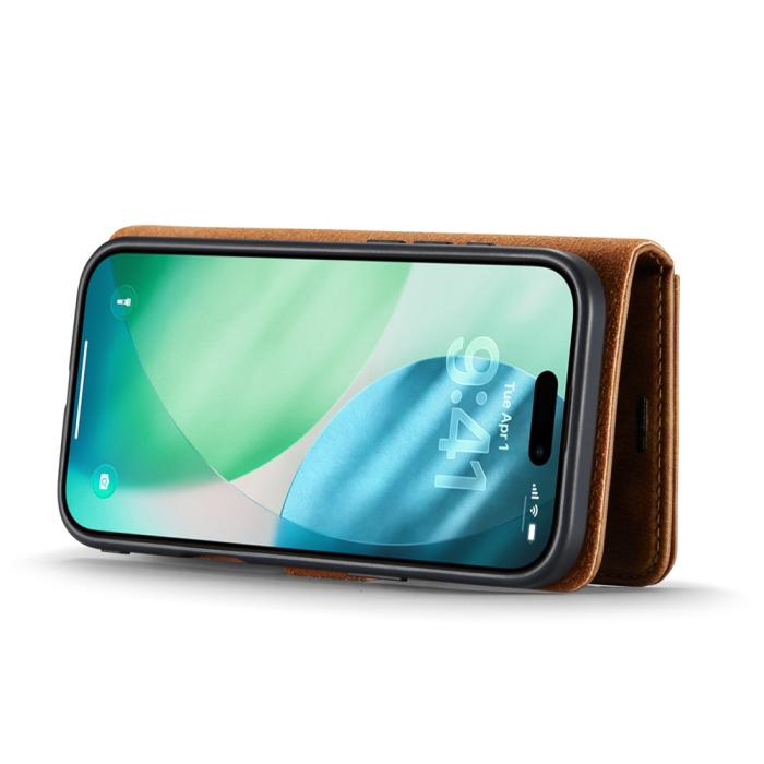 Bild 2, DG.MING iPhone 17 Air 2in1 Magnet Fodral / Skal Brun