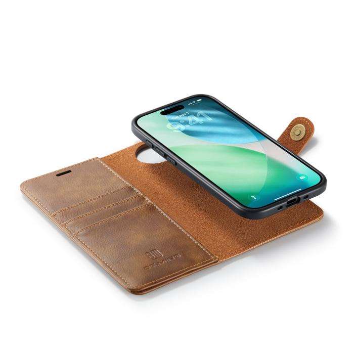 Bild 5, DG.MING iPhone 17 Air 2in1 Magnet Fodral / Skal Brun