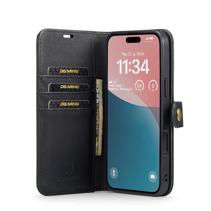 Bild 2, DG.MING iPhone 17 2in1 Magnet Fodral / Skal Svart