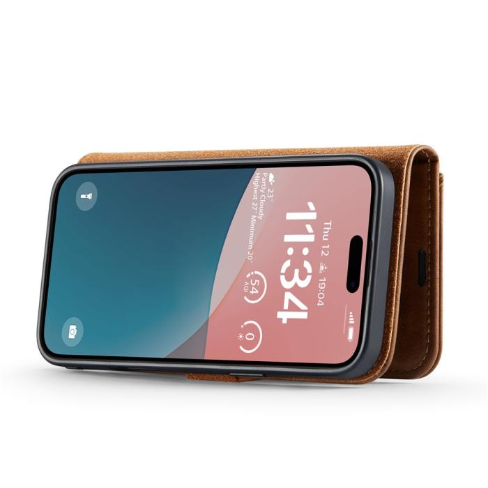 Bild 3, DG.MING iPhone 17 2in1 Magnet Fodral / Skal Brun