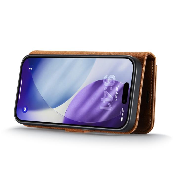 Bild 3, DG.MING iPhone 17 Pro 2in1 Magnet Fodral / Skal Brun
