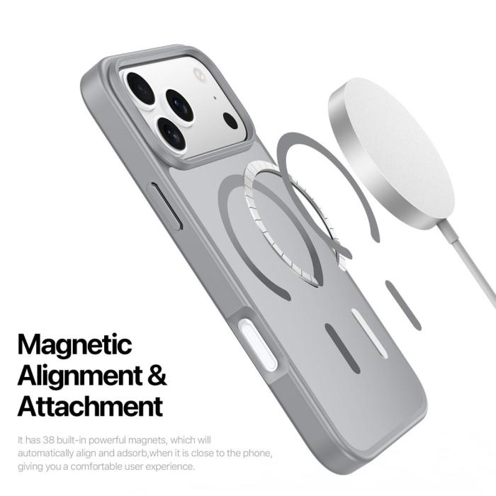 Bild 5, DUX DUCIS iPhone 17 Pro Skal MagSafe Yind Series Grå
