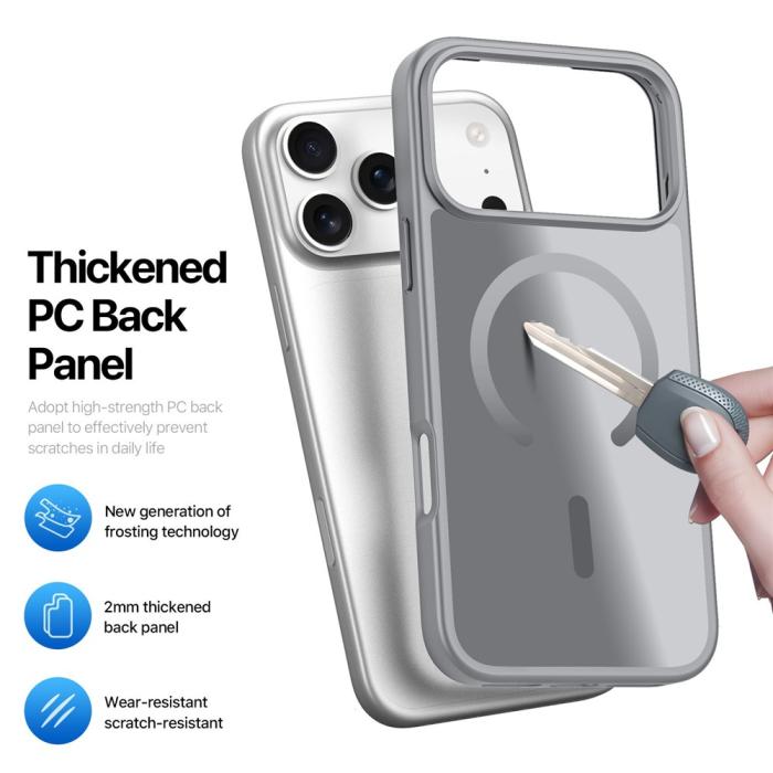 Bild 6, DUX DUCIS iPhone 17 Pro Skal MagSafe Yind Series Grå