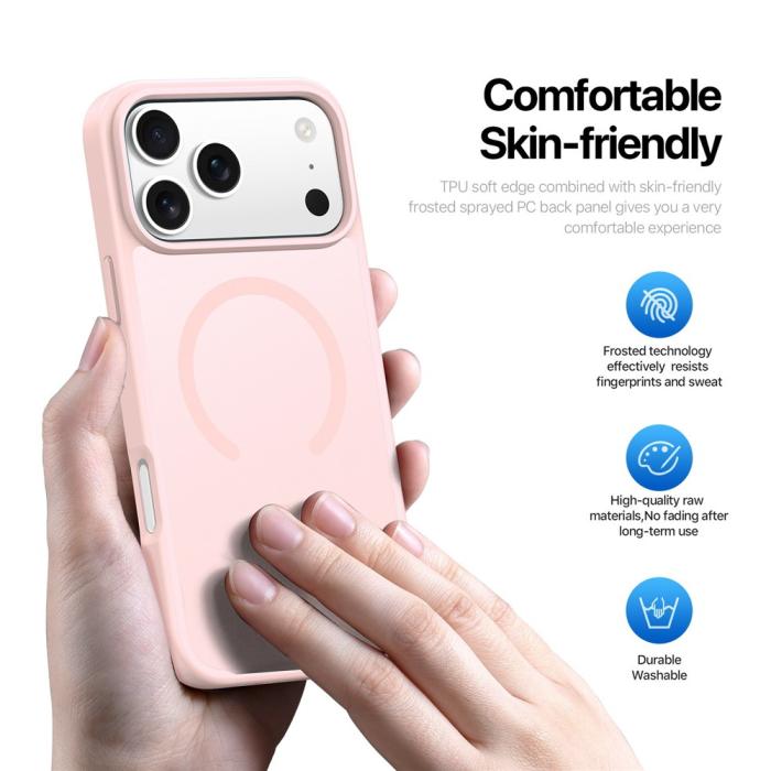 Bild 4, DUX DUCIS iPhone 17 Pro Skal MagSafe Yind Series Rosa