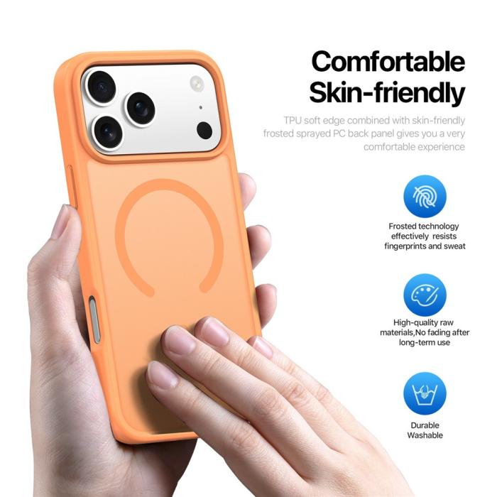 Bild 4, DUX DUCIS iPhone 17 Pro Skal MagSafe Yind Series Orange