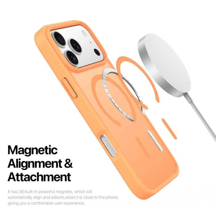 Bild 5, DUX DUCIS iPhone 17 Pro Skal MagSafe Yind Series Orange