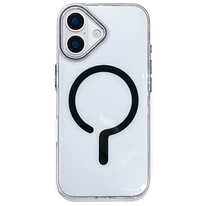 Bild 1, iPhone 17 Skal MagSafe Transparent / Svart
