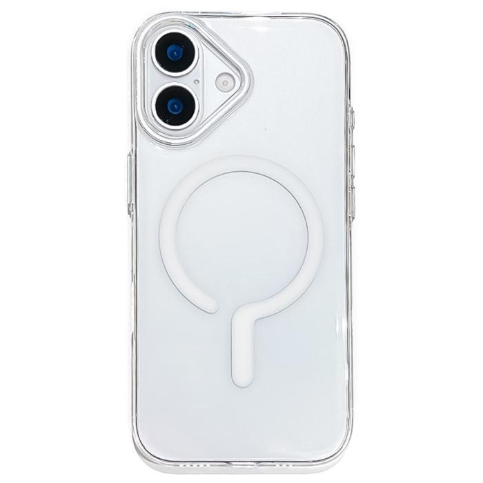 Bild 1, iPhone 17 Skal MagSafe Transparent / Vit