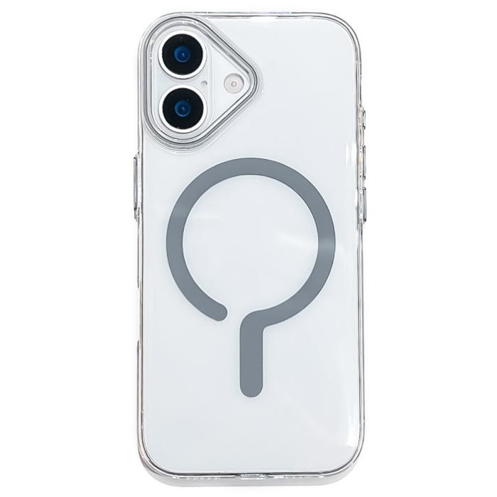 Bild 1, iPhone 17 Skal MagSafe Transparent / Grå