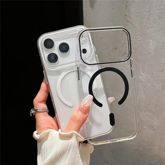 Bild 3, iPhone 17 Pro Skal MagSafe Transparent / Vit