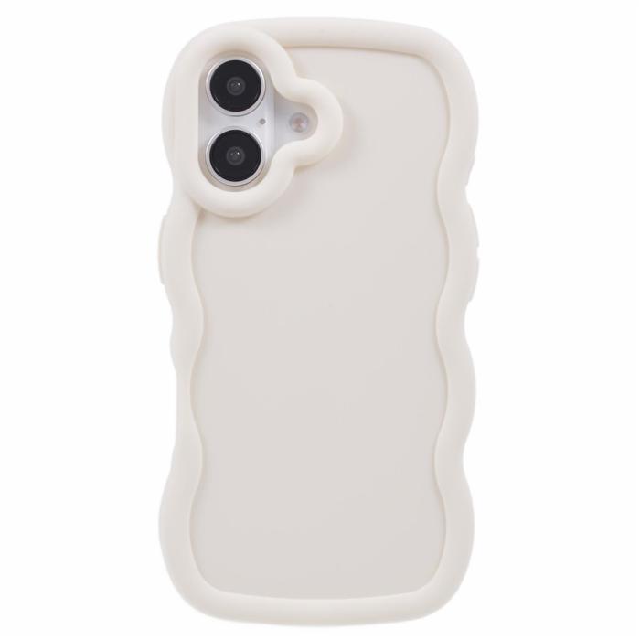 Bild 3, iPhone 17 Mobilskal Wavy Off White
