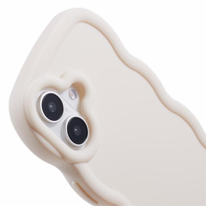 Bild 6, iPhone 17 Mobilskal Wavy Off White