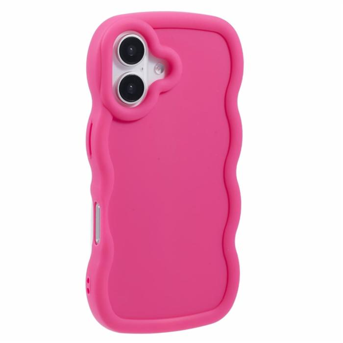 Bild 1, iPhone 17 Mobilskal Wavy Rosa