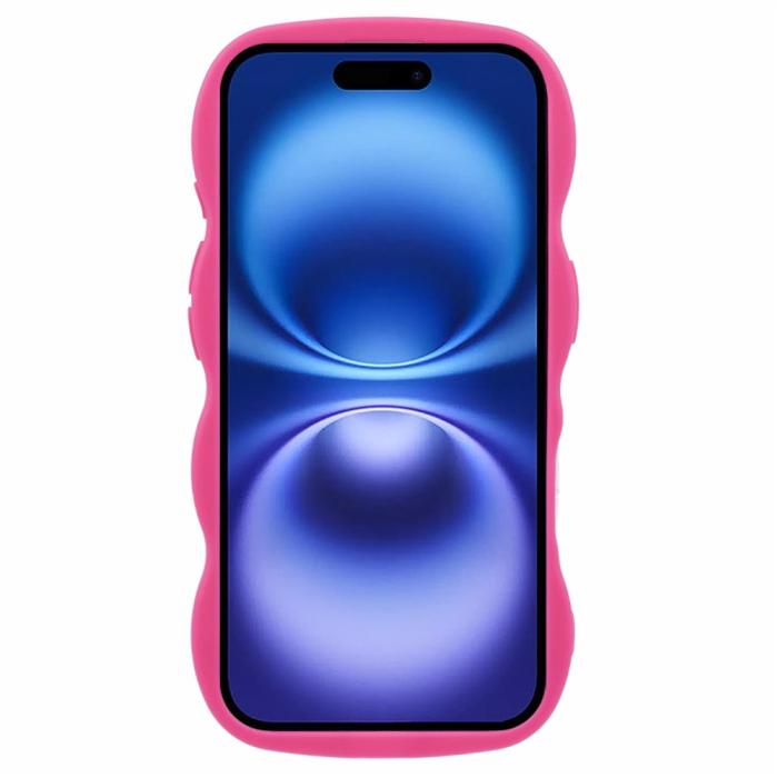 Bild 2, iPhone 17 Mobilskal Wavy Rosa