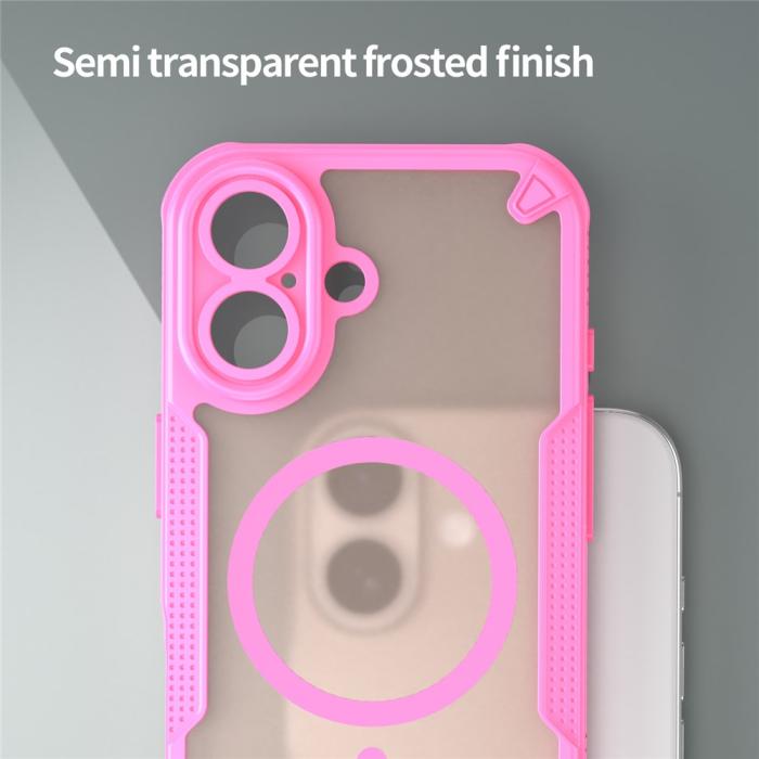 Bild 4, iPhone 17 Skal MagSafe Hybrid Armor Rosa
