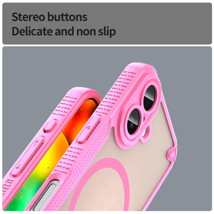 Bild 5, iPhone 17 Skal MagSafe Hybrid Armor Rosa