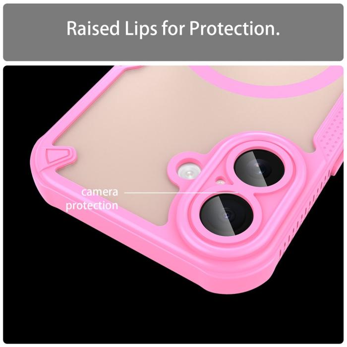 Bild 6, iPhone 17 Skal MagSafe Hybrid Armor Rosa