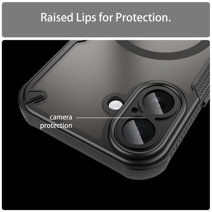 Bild 6, iPhone 17 Skal MagSafe Hybrid Armor Svart