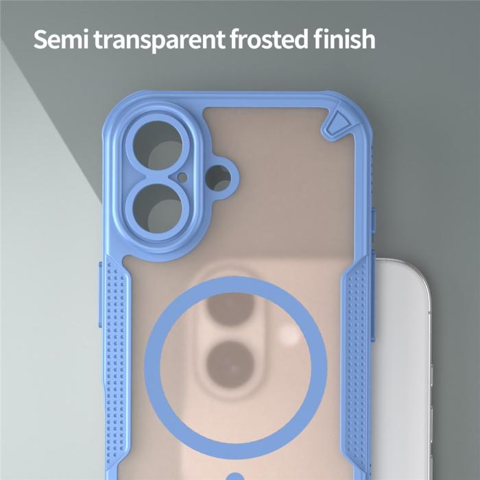 Bild 4, iPhone 17 Skal MagSafe Hybrid Armor Blå