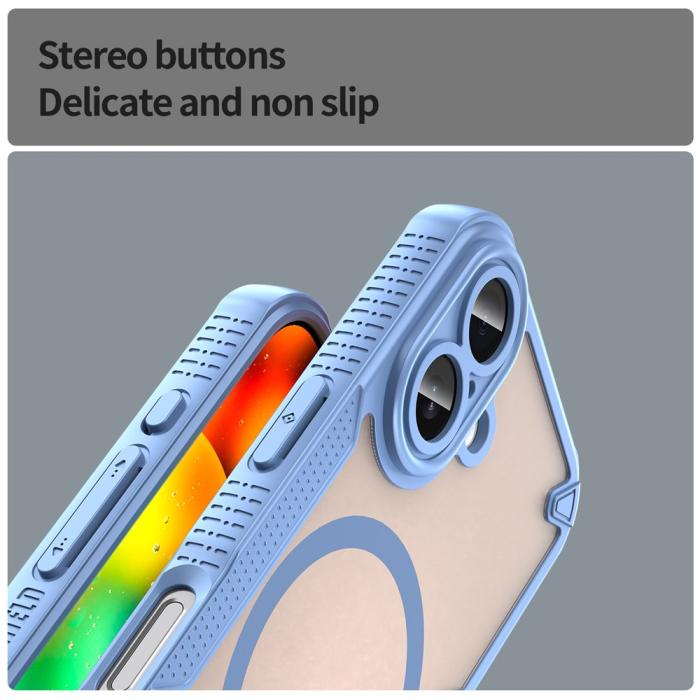 Bild 5, iPhone 17 Skal MagSafe Hybrid Armor Blå
