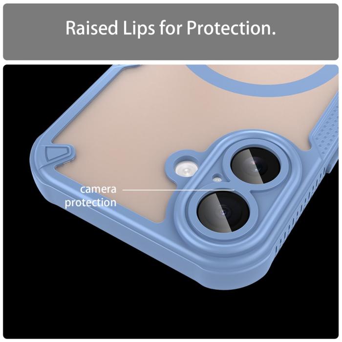 Bild 6, iPhone 17 Skal MagSafe Hybrid Armor Blå