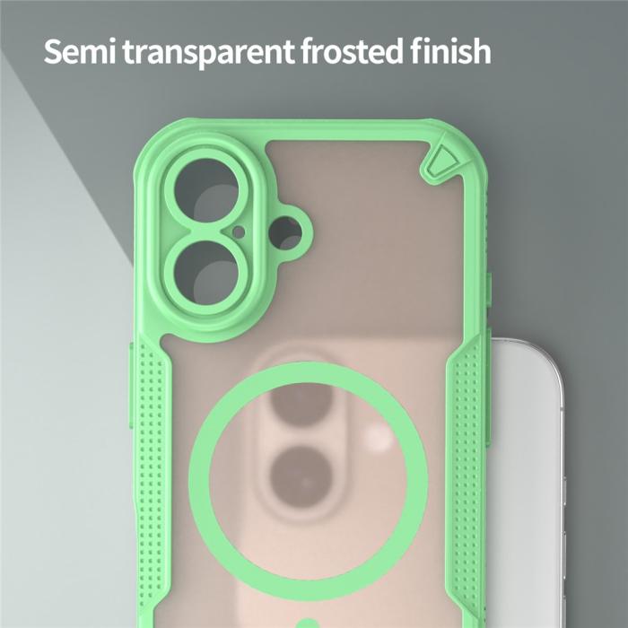Bild 4, iPhone 17 Skal MagSafe Hybrid Armor Grön