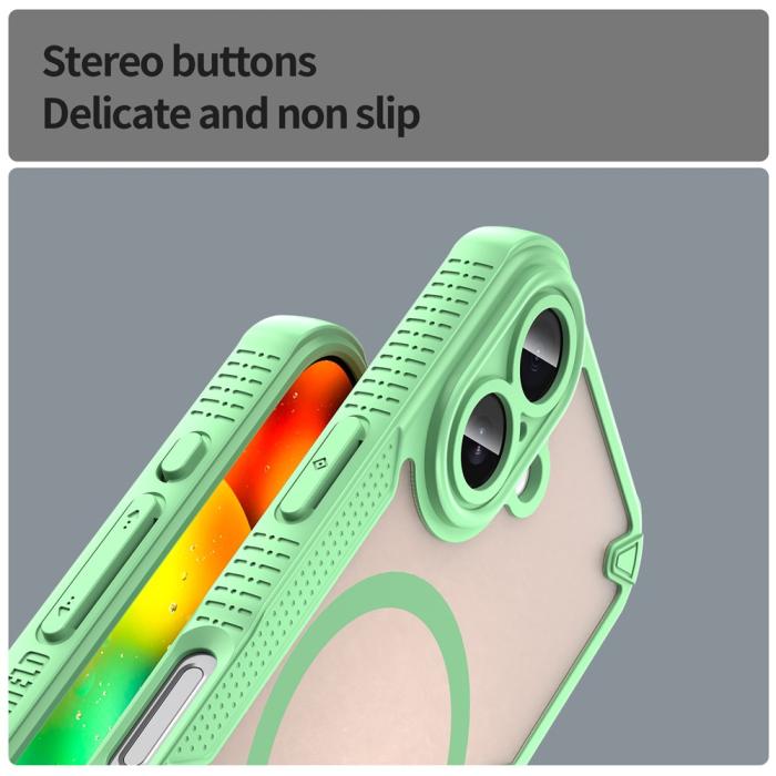Bild 5, iPhone 17 Skal MagSafe Hybrid Armor Grön