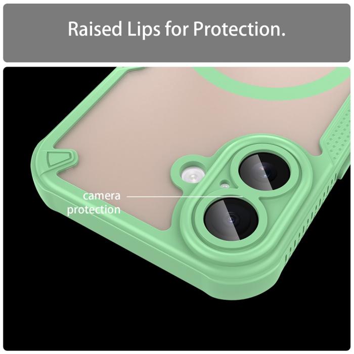 Bild 6, iPhone 17 Skal MagSafe Hybrid Armor Grön
