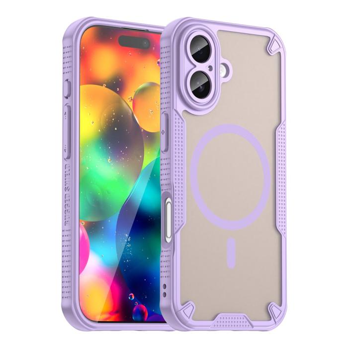 Bild 1, iPhone 17 Skal MagSafe Hybrid Armor Lila