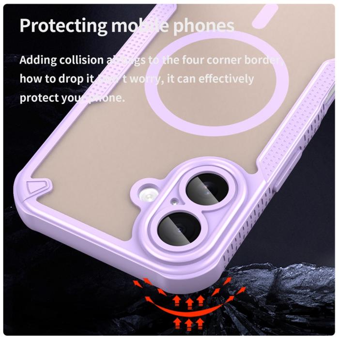 Bild 3, iPhone 17 Skal MagSafe Hybrid Armor Lila