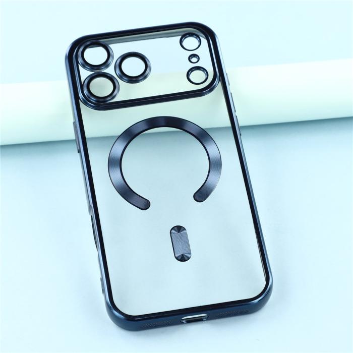 Bild 6, iPhone 17 Pro Max Skal MagSafe Electroplated TPU Blå