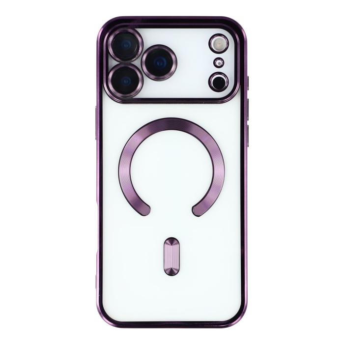 Bild 3, iPhone 17 Pro Max Skal MagSafe Electroplated TPU Lila
