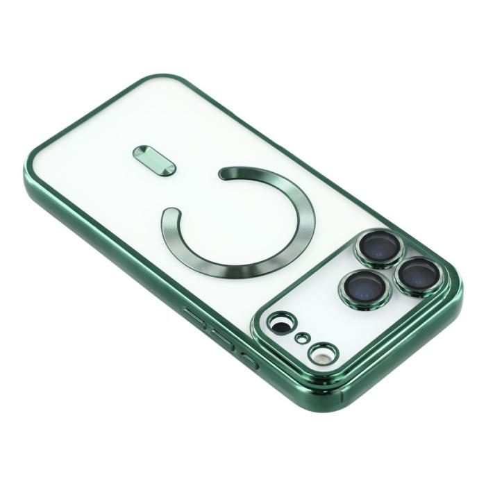 Bild 5, iPhone 17 Pro Max Skal MagSafe Electroplated TPU Grön